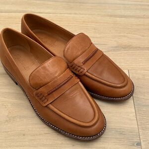 Madewell The Elinor Loafer Brown Leather Loafers 9.5